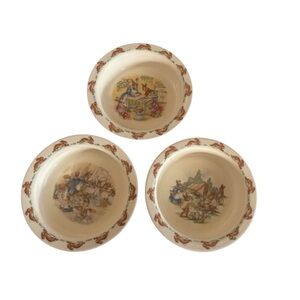 Antique 1936 Bunnykins 6” Bowl Royal Doulton